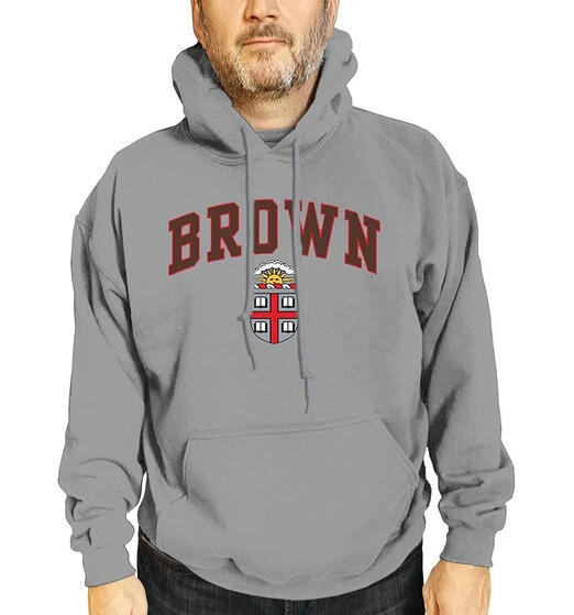 campus colors brown arch logo hoodie