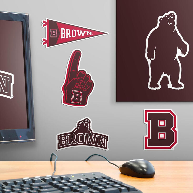 brown university vinyl sticker variety pack